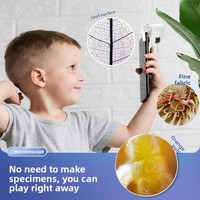 Microscope portable en plastique 80X pour étudiants, loupe d'identification de bijoux anciens, jouet éducatif scientifique coloré, puzzle
