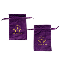 Sacs pochette en velours avec logo personnalisé sacs à cordon sacs à poussière pour parfum