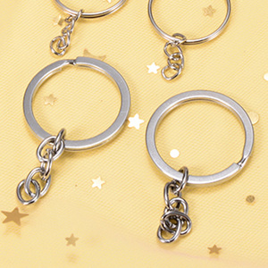 Metal <b>Key</b> <b>Chains</b> Round Nickel Chrome Gold Antique Bronze Hard Wearing Keychain Pendants - Product Image 2