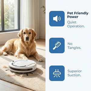 Robot aspirateur et serpillière humide et sèche, forte aspiration 1000-1499Pa, application intelligente, télécommande, appareil de nettoyage domestique - Product Image 2