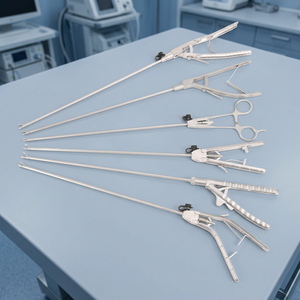 Steel <b>Laparoscopic</b> <b>Instruments</b> Needle Holder Forceps <b>Training</b> Simulation Practice Teaching Tools Needle Driver for Laparoscopy - Product Image 2