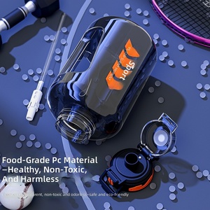 BORGE Customized 1700ml/2500ml <strong>Large</strong> Capacity BPA-Free Eco-Friendly Sport <strong>Water</strong> <strong>Bottle</strong> with Straw for Gym and Camping - Product Image 5