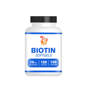 Biotine Premium en gélules molles, vitamine essentielle pour la santé des cheveux, de la peau et des ongles, formule facile à avaler, produit de beauté - Product Image 1