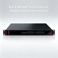 Servidor de Dispositivos de Puerto Serie para Montaje en Rack, 8 Puertos RS422/485, 10/100M, Doble Puerto de Red TCP/UDP, COM Virtual, Montaje en Rack de 35 mm