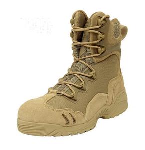 Botas Tácticas de Combate TSB11 de Verano, Transpirables, con Malla de Drenaje, Color Marrón, para Desierto y Selva, de Cuero Genuino Negro - Product Image 2