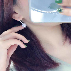 อุปกรณ์ทำเครื่องประดับเงินแท้ S925 สำหรับงาน DIY ต่างหูเงินแฟชั่น พร้อมลูกปัดกลมขนาด 8-10 มม. และถาดเปล่า รุ่น 20563 - Product Image 2