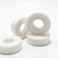 Roulement à billes à gorge profonde en céramique blanche ZrO2 R6 2RS de haute précision, directement du fabricant, acceptant les commandes OEM