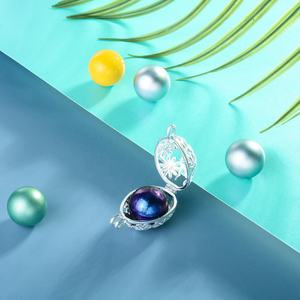 Bola messicano chiamate angeli fata fiore gravidanza incinta donna collana con catena - Product Image 3