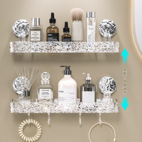 Support de rangement à ventouse pour salle de bain, cadre triangulaire non perforé, salle de bain, toilette, support de rangement mural pour lavabo