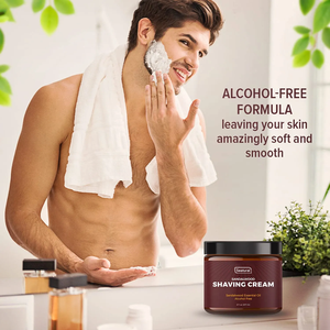 <span class=keywords><strong>Crema</strong></span> de afeitar de sándalo natural de etiqueta privada <span class=keywords><strong>para</strong></span> hombres y mujeres-Gel de <span class=keywords><strong>crema</strong></span> de afeitar refrescante de cierre suave - Product Image 5