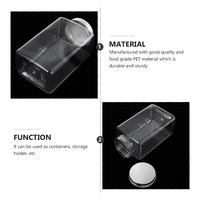 Botella de plástico transparente desechable de 16OZ y 500ml, botella de plástico para refrescos, para llevar zumo, gruesa, web, leche sucia, té, cuadrada