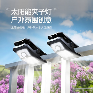 Solar <b>Clip</b> Light Led Rechargeable High Brightness Outdoor Camping Emergency Lighting - Product Image 3