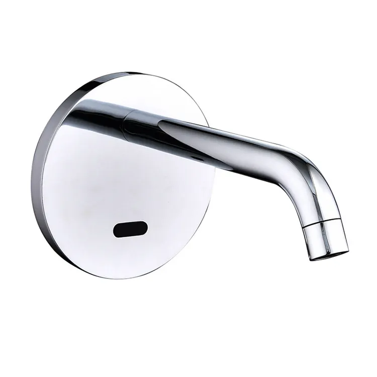 壁掛け真鍮クローム節水自動タップ洗面所バスルームセンサークリスタル壁洗面器ミキサーSY6113蛇口