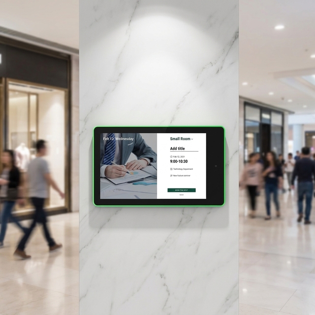 RK3288 Quad Core 10.1 Inch Android Digital Signage RGB Light Bar 280cd/m² 4K Video Playback POE Wall Touch Kiosk