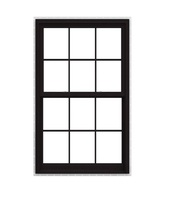 Ventana corredera de PVC de vinilo blanco de alta calidad, líder en la industria, con rejillas/rejillas