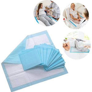 High Absorbency <b>Bed</b> <b>Pads</b> with Adhesive Strip Disposable Heavy Duty Waterproof Incontinence Underpads for Elderly Adults - Product Image 6
