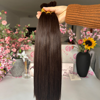 Cheveux humains vierges de qualité supérieure, double trame, vente en gros, cuticules alignées, cheveux humains vierges européens en vrac, tresses