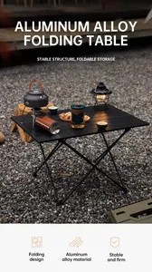 <span class=keywords><strong>Table</strong></span> à manger pliante portable de plein air personnalisée de couleur kaki, directement de l'usine, pour le camping en autonomie et les loisirs à domicile, <span class=keywords><strong>application</strong></span> de cuisine - Product Image 5