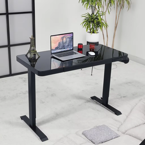 Bureau de jeu moderne à design RGB réglable, réglage électrique de la hauteur, acier inoxydable, capacité de charge de 70 kg, pivotant, extensible, pour le bureau - Product Image 3