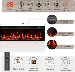Meuble TV en bois <span class=keywords><strong>de</strong></span> style <span class=keywords><strong>moderne</strong></span>, design personnalisé, très vendu, pour salon, avec <span class=keywords><strong>cheminée</strong></span> électrique - Product Image 4
