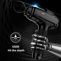 Pistolet de massage à 32 vitesses masseur musculaire à percussion pour tissus profonds pistolet fascial pour soulager la douleur corps et cou vibrateur fitness