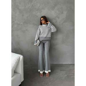 Turtleneck <b>Knit</b> <b>Set</b> 1507 - Grey - Product Image 1