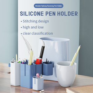 New Arrivals Desktop Storage <b>Pen</b> Organizers Stationery Supplies Custom Multifunctional Silicone <b>Pen</b> <b>Holder</b> <b>for</b> <b>Desk</b> - Product Image 2