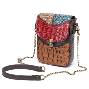 Boshiho - Funda de Piel Auténtica para Teléfono, Cartera, Bolso Pequeño para Teléfono Celular, Correa Cruzada, Bolso Bandolera para Mujer - Product Image 1