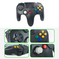 Contrôleur sans fil 2.4 GHz pour manette N64 moteur de Vibration intégré manette de jeu en Mode Turbo pour accessoires de jeu Console N64