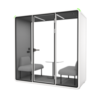 Cabine de travail insonorisée portable pour bureau, cabine modulaire insonorisée pour bureau