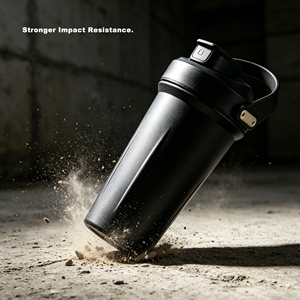 Shaker à protéines en acier inoxydable écologique 700 ml, bouteille isotherme en métal, anti-fuite, inodore, gourde réutilisable - Product Image 3