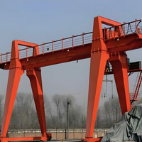 Grue portique à double poutre de type U, grande portée, sur mesure, pour levage lourd, extérieur, chantier naval, préfabriquée, 10 tonnes