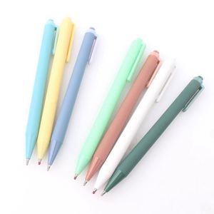 2022 Hot Promotion Custom Stationery Cute Maca Color Plastic Gel Ink <b>Pen</b> With Logo for Office Japan Korea Girls Gift - Product Image 2