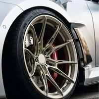Jantes en alliage forgé concaves profondes de 18, 19 et 20 pouces, 5X114.3 5X120, noires, pour voitures particulières BMW AUDI BENZ Corvette C7