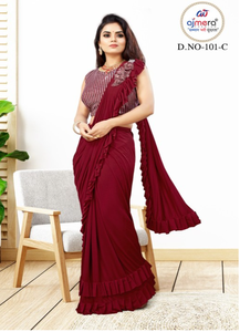 Sarees Étnicos Elegantes al por Mayor, Listos para Usar, Protección Solar, Secado Rápido, Multimaterial, Colección Elegante para Bodas, para Compradores al por Mayor - Product Image 3