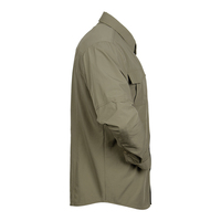 Garde de sécurité Patch personnalisé tactique tissé à manches longues décontracté bouton-Up uniforme respirant bas quantité minimale de commande disponible petites tailles moyennes