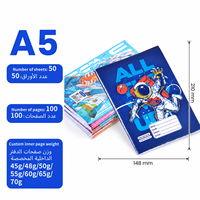 Cahiers d'exercices ODM pour l'éducation, format A5, agrafés, emballage multipack, pour l'école et la salle de classe, directement de l'usine