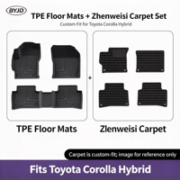 Tapis de sol de voiture en TPE écologique sur mesure pour Toyota Corolla Levin 2017-2026, ensemble de tapis de coffre et de protection de coffre