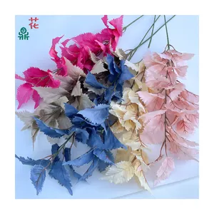 Iki çatal kavak yaprakları düğün yol kurşun çiçek simülasyon çiçek düğün salonu güzel Chen düzenleme ipek çiçekler