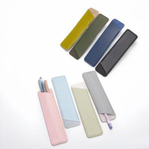 حقيبة جلدية مخصصة للإبداع البسيط PU حقيبة واقية بقلم واحد للكتابة - Product Image 4