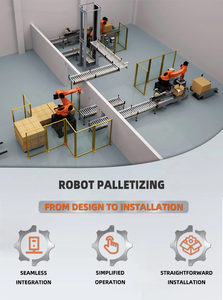 Palettiseur robotisé pour la préhension et le placement de cartons, empileur de palettes de boîtes en carton par robot, machine d'emballage de palettes par robot - Product Image 5