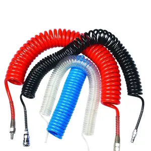 Professional Pneumatic Hose Spiral PU Recoil Air Hose