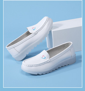 Hospital Woman Nurse Shoe Platform <strong>Loafers</strong> <strong>Lady</strong> <strong>White</strong> Nursing Work Shoes Soft Sole - Product Image 4