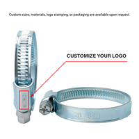 Vente directe usine – Collier de serrage en acier inoxydable de type allemand DIN3017, non perforé, à vis sans fin, pour raccord de tuyau de voiture