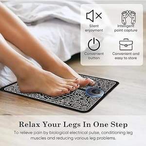 Fußmassagematte mit Vibration, USB-Aufladbar, Zeitsteuerung für Zuhause und Büro, Tragbare Elektrische Massage - Product Image 3