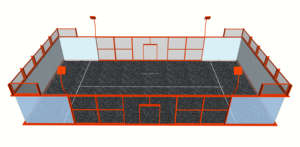 Campo da Padel Panoramico Premium con Vetro Temperato da 12mm, Rete Anti-Infortunio, Standard World Padel Tour - Prezzo Diretto di Fabbrica - Product Image 4