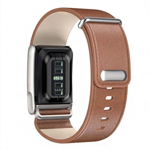 Bracelet de montre ajustable en cuir de luxe personnalisé avec logo pour Whoop 5.0 MG avec étui - Product Image 3
