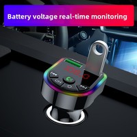 Lecteur MP3 de voiture F5 intelligent avec prise USB/carte TF en plastique 5.3, musique sans perte, transmetteur FM