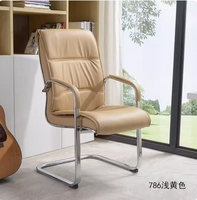 Usine cuir véritable PU exécutif visite chaise arc chaise bureau pour client