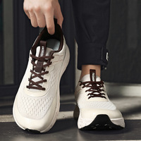 Chaussures de course athlétiques légères à lacets pour l'automne, logo personnalisé OEM ODM, baskets de marche respirantes, marque privée, directement de l'usine